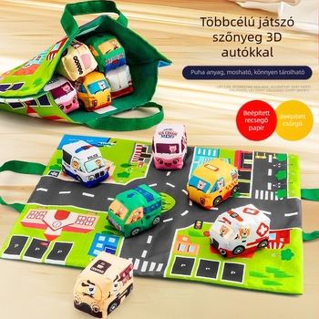 Textil babamatrac fejlesztő térképes játékfunkcióval