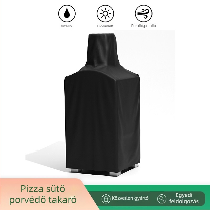 BBQ védőfedél pizza sütőhöz — 210D Oxford szövet, egyszerű stílus, porálló, vízálló, UV védelem