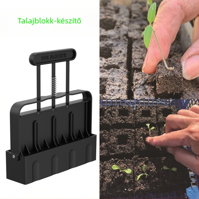 Kézi agyagblokkok készítője és talajblokkoló kertészkedéshez