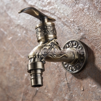 YH-B005 falra szerelt csap, antik bronz felülettel, cinkötvözetből, egykezes vezérléssel