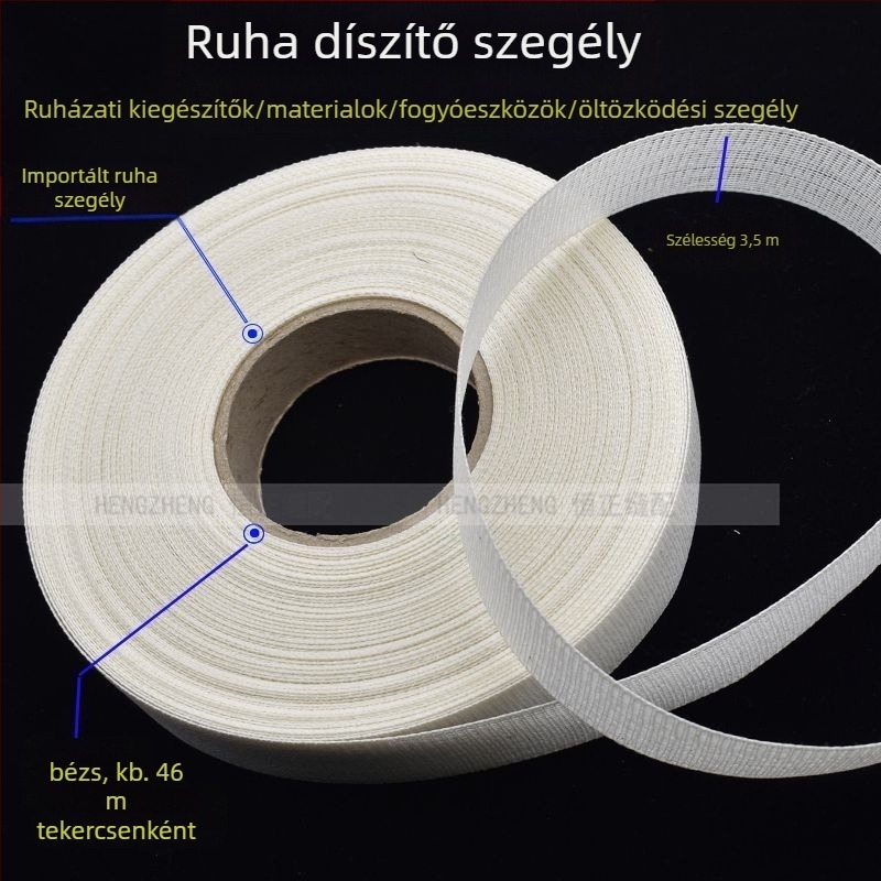 Esküvői ruha szegély + selyem sifon, fishbone varrás, bélés horsetail + (Márka: other girls; Anyag: silk chiffon; Használat: esküvői ruha szegélyezése; Technika: fishbone hemming; Bélés: horsetail)