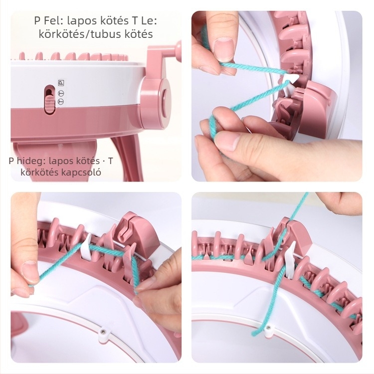 Gyapjú szövőgép — színes dobozos csomagolás, műanyag kivitel, minden korosztály számára, kategória: Gyapjú szövőgép