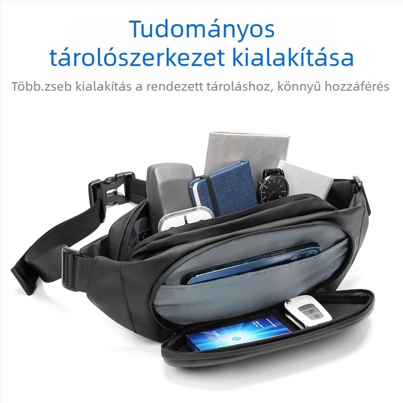 Férfi crossbody táska – Oxford anyag, vízálló, utcai stílus