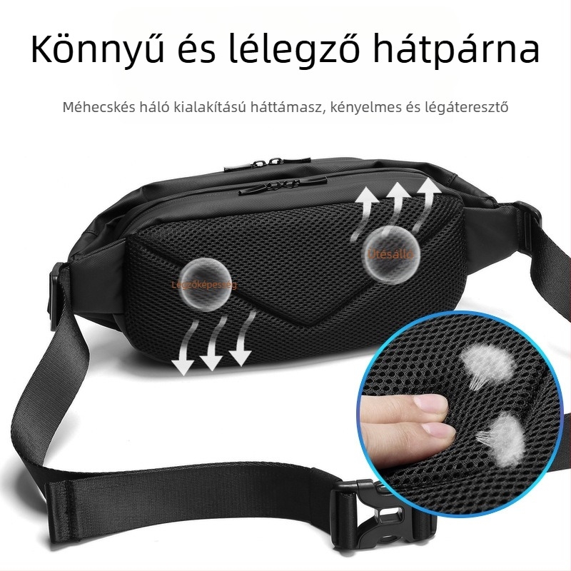 Férfi crossbody táska – Oxford anyag, vízálló, utcai stílus