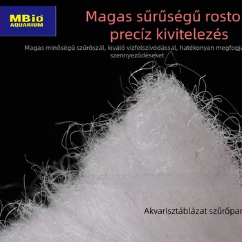 3D szűrőgyapot akváriumhoz – pamut anyag, nagy átfolyási képesség, száraz–nedves elválasztás