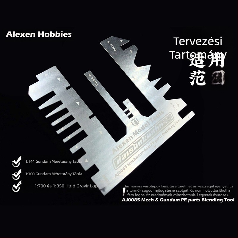 Etched Sheet Vise segéd mérővel – Ai Liechen AJ0085 Kézi préselt fém szorító Gundam modellekhez