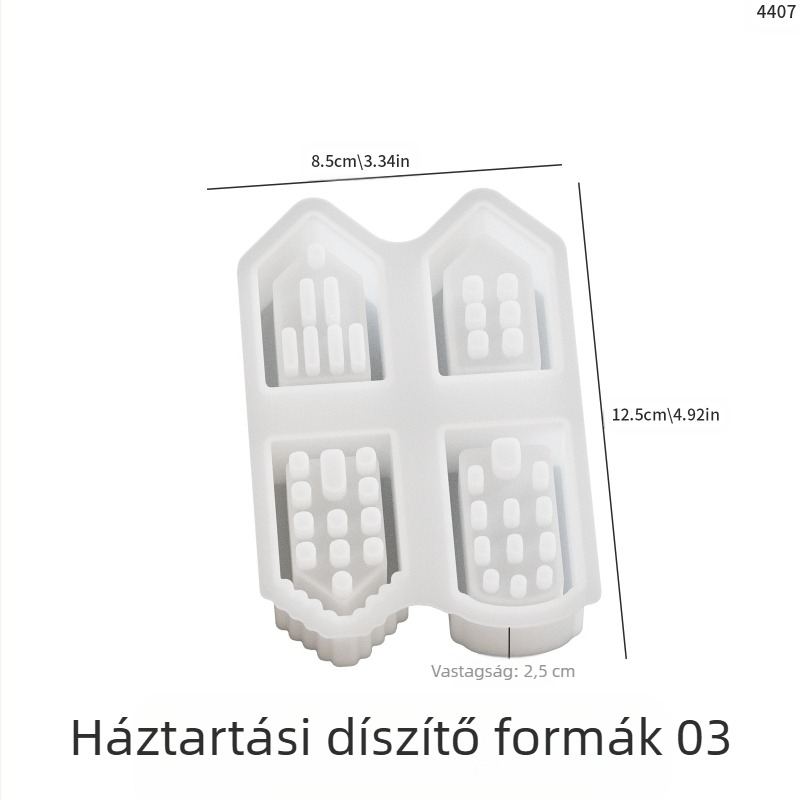 Silikon öntőforma DIY-hoz — európai stílusú ház dekoráció, szabálytalan alakú sütőforma