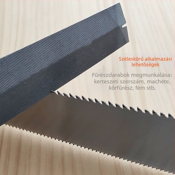 Gyémántmintázatú rombusz reszelő faragáshoz, profilált keresztmetszet, dupla szemű fogazat, T12 acél