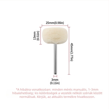 Journalists Back Velvet Gyapjú csiszolófej jáde gyöngyökkel és fenyőfilccel