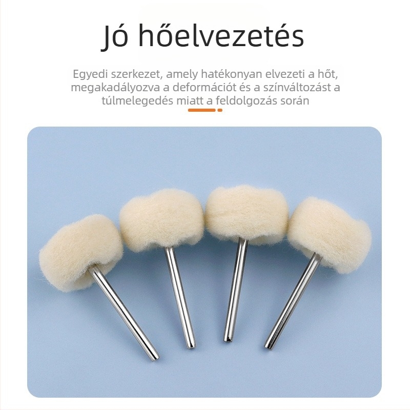 Journalists Back Velvet Gyapjú csiszolófej jáde gyöngyökkel és fenyőfilccel