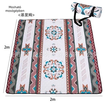 Kültéri nedvességálló piknikpad; Anyag: pongee + permetezett pamut + oxford vászon; Súly: 1 kg; Modell: A02; Több személyre