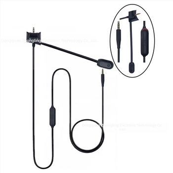 Audiókábel BOSE QC35 fejhallgatóhoz leválasztható mikrofonnal, aranyozott felülettel, belső rézmag magas tisztaságú, rugalmas TPE vezeték, ROHS