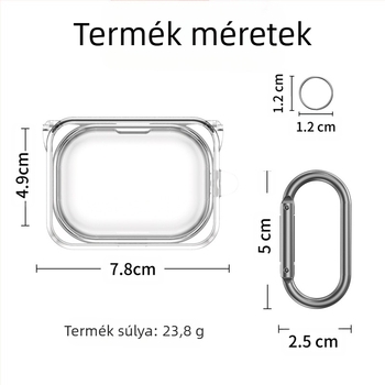 Nothing Ear(A) Bluetooth fülhallgatóhoz TPU védő kemény tok — ütésálló, porálló, hordozható tároló, injekciós öntéses gyártás, testreszabható