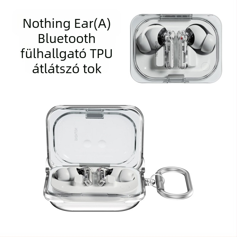 Nothing Ear(A) Bluetooth fülhallgatóhoz TPU védő kemény tok — ütésálló, porálló, hordozható tároló, injekciós öntéses gyártás, testreszabható