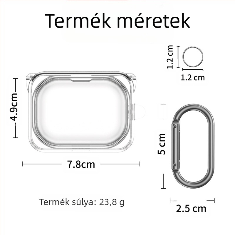 Nothing Ear(A) Bluetooth fülhallgatóhoz TPU védő kemény tok — ütésálló, porálló, hordozható tároló, injekciós öntéses gyártás, testreszabható