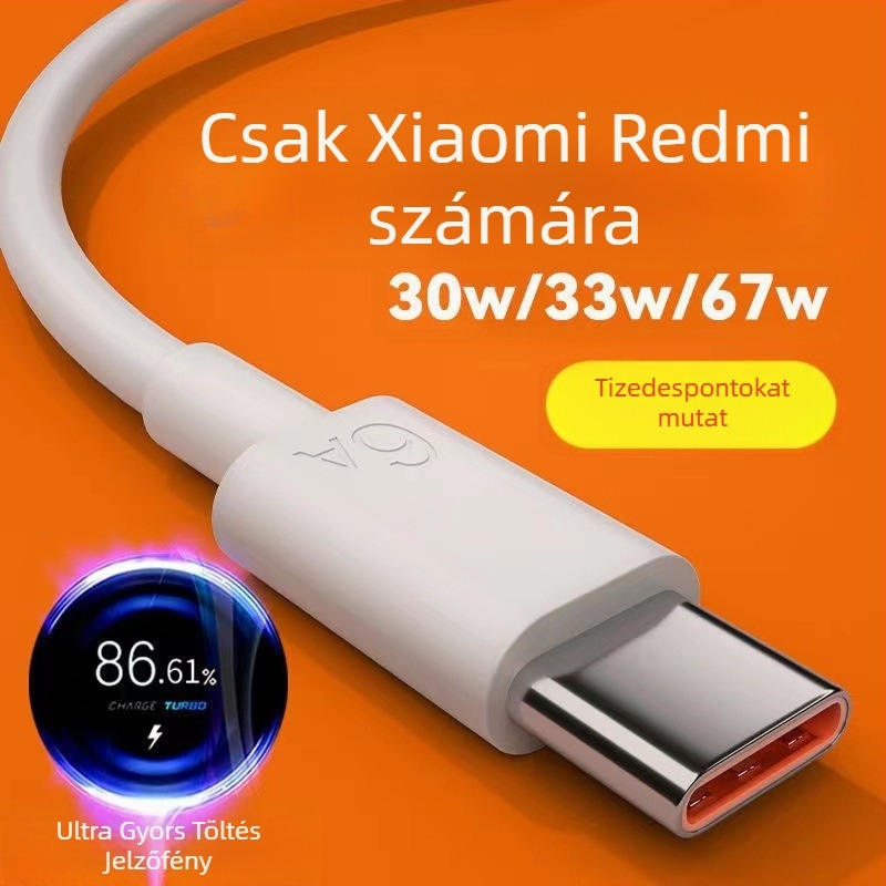 Töltőkábel USB Type-C és Micro USB, gyors töltés (67W max, PVC, egyetlen csatlakozó)