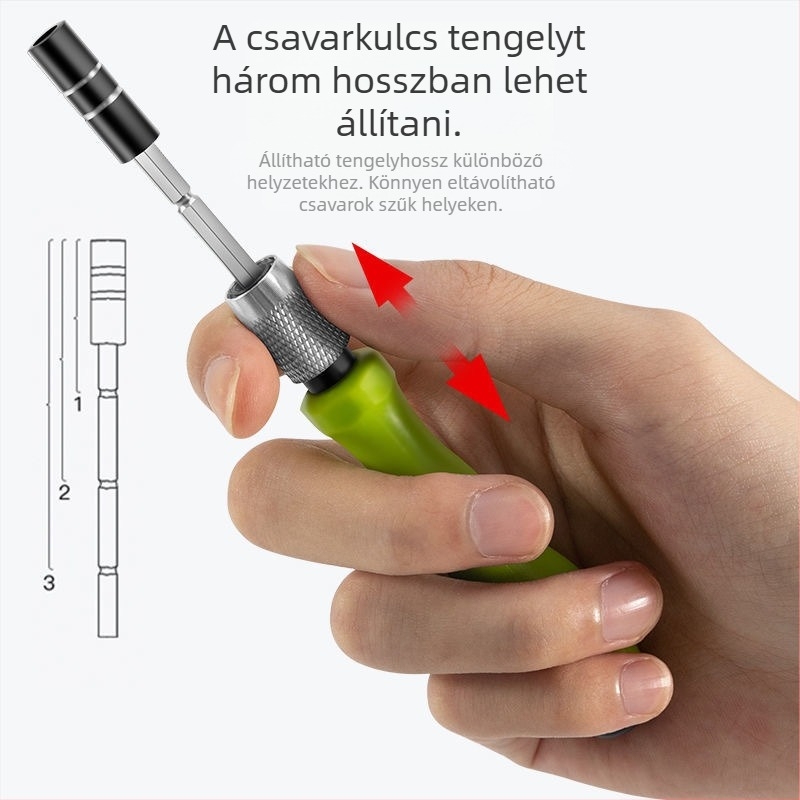 Bai Yi 32-in-1 csavarhúzó készlet háztartási precíziós javításhoz, mágneses és szigetelt tippek, 45# acél, tömege 107 g