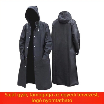 Túrázó EVA poncsó egyedi logóval, 0.15 mm vastagságú anyag, felnőtteknek