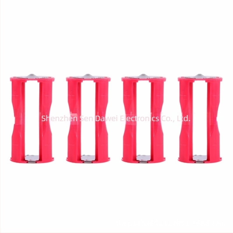 Akkumulátor adapterhüvely 1,5V, No.7-től No.2-ig, négy AAA cella párhuzamosan, 4 részes, C típusú kimenet