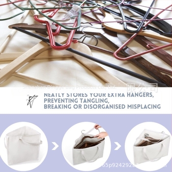 Ruhaakasztó tároló táska, kocka alakú, vászon, zárt, utazáshoz és asztali tároláshoz