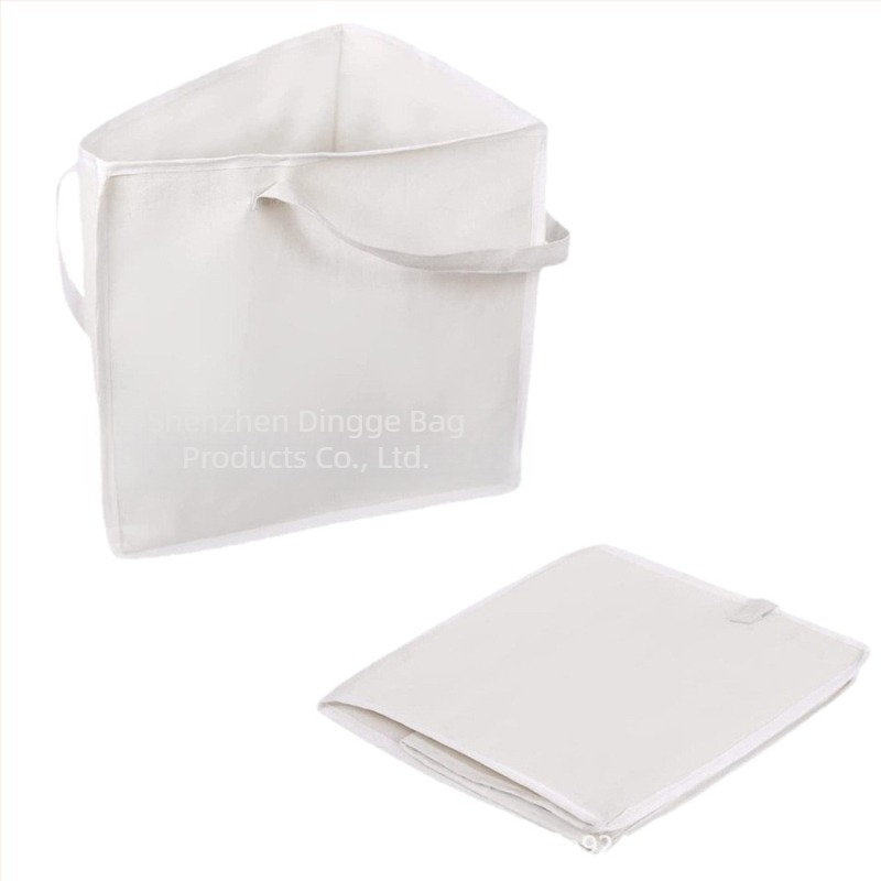 Ruhaakasztó tároló táska, kocka alakú, vászon, zárt, utazáshoz és asztali tároláshoz