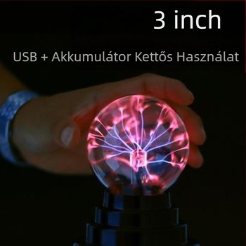 Ion-golyó éjjeli lámpa — USB tápellátás, üveg lámpabúra, nyomtatott logó, feszültség ≤ 36V