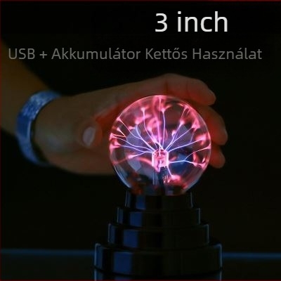 Ion-golyó éjjeli lámpa — USB tápellátás, üveg lámpabúra, nyomtatott logó, feszültség ≤ 36V