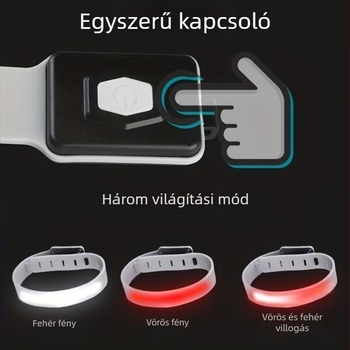 Kültéri hordozható COB futófény Type-C töltéssel, LED, 5V, 1W, gombkapcsoló