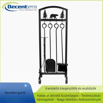 Taxi vasból készült kandallóeszközök, 4 darabos készlet, otthoni használatra
