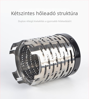 Mountain Guest Rozsdamentes acél fűtővédő kempingezéshez – hordozható főzőlap