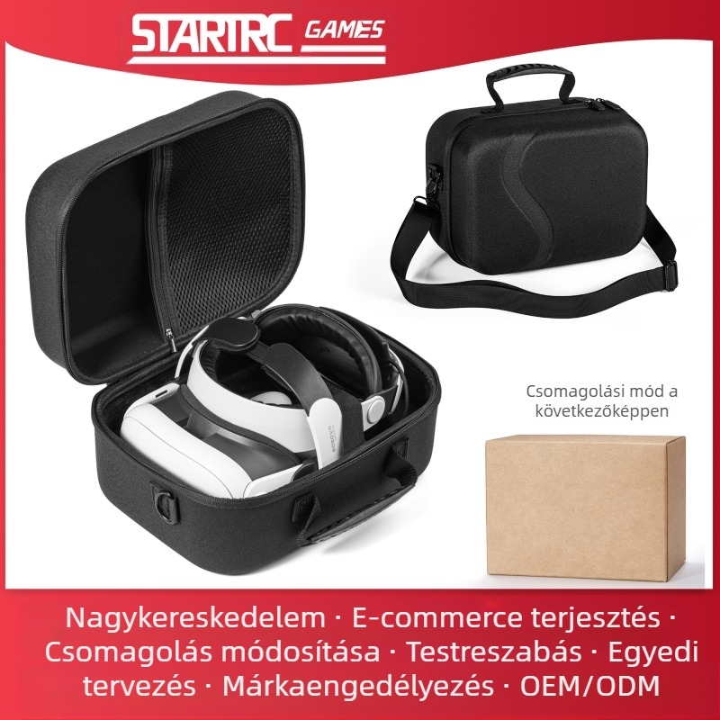 STARTRC GAMES Meta Quest 3 Cross-Body Tároló Táska, Snowflake Cloth, Meta Quest 3 számára