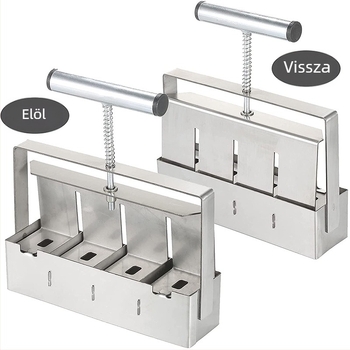 Miaro Kézi talajtömb-készítő, Hordozható palántázó eszköz, Acél kertészeti eszköz, 950 g