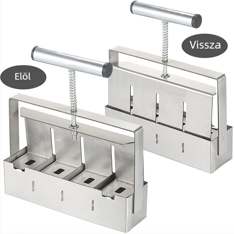 Miaro Kézi talajtömb-készítő, Hordozható palántázó eszköz, Acél kertészeti eszköz, 950 g