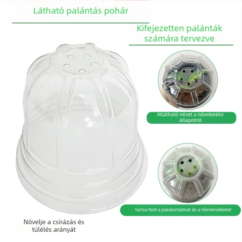 Műanyag palánta tálca, padlóra álló, házi kertészkedéshez