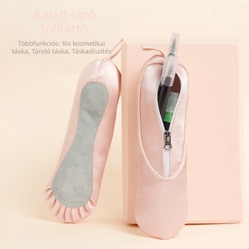 Lingyan tolltartó — vászon, lányoknak, balettcipő dizájn, textil stílus