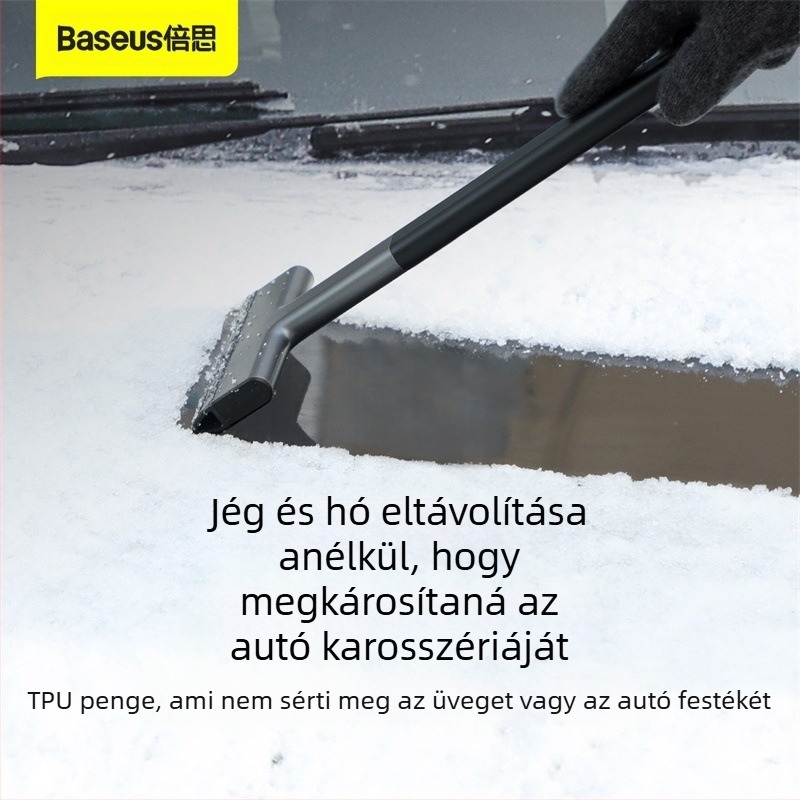 Baseus autóhólapát — Többfunkciós kaparó az ablakok felolvasztásához és a hó eltávolításához, TPU+ABS
