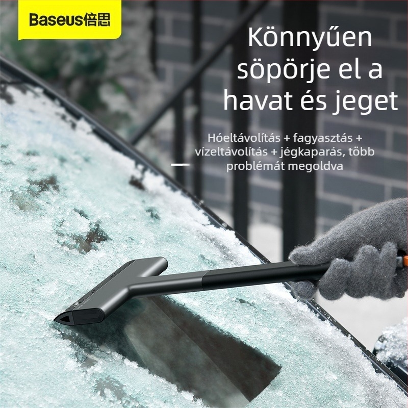 Baseus autóhólapát — Többfunkciós kaparó az ablakok felolvasztásához és a hó eltávolításához, TPU+ABS