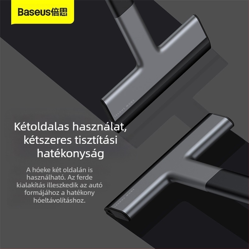 Baseus autóhólapát — Többfunkciós kaparó az ablakok felolvasztásához és a hó eltávolításához, TPU+ABS