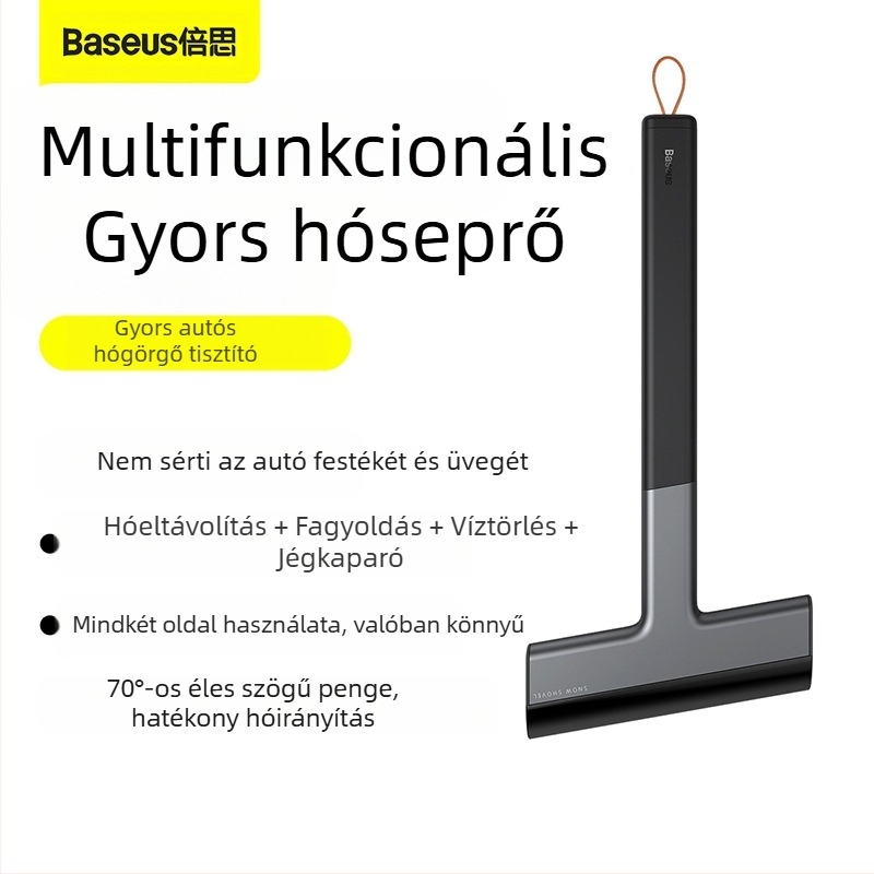 Baseus autóhólapát — Többfunkciós kaparó az ablakok felolvasztásához és a hó eltávolításához, TPU+ABS