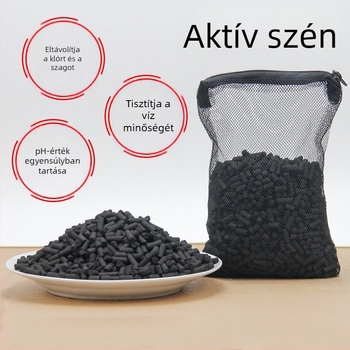 Akváriumi aktívszén szűrőanyag — víz tisztítása, adszorpció, szagok eltávolítása