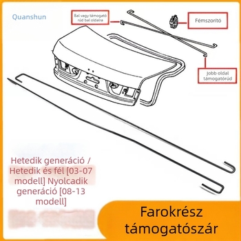 Honda Accord csomagtartó lifttámasz, kompatibilis a 2003–2007 közti 7. generációval és a 2008–2013 közti 8. generációval