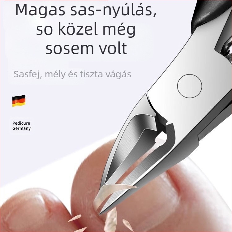 Pedikűr eszköz készlet körömvágóval és csípőfogóval – hordozható, háztartási modell, rozsdamentes acél