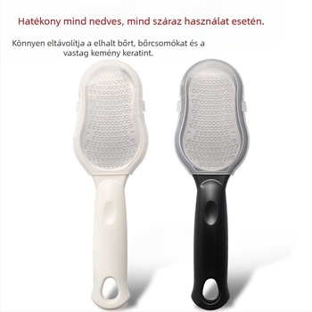 Pedikűr láb ápoló eszköz ovális csiszoló kővel | Anyag: rozsdamentes acél + műanyag | Márka: Other