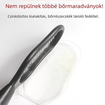 Pedikűr láb ápoló eszköz ovális csiszoló kővel | Anyag: rozsdamentes acél + műanyag | Márka: Other