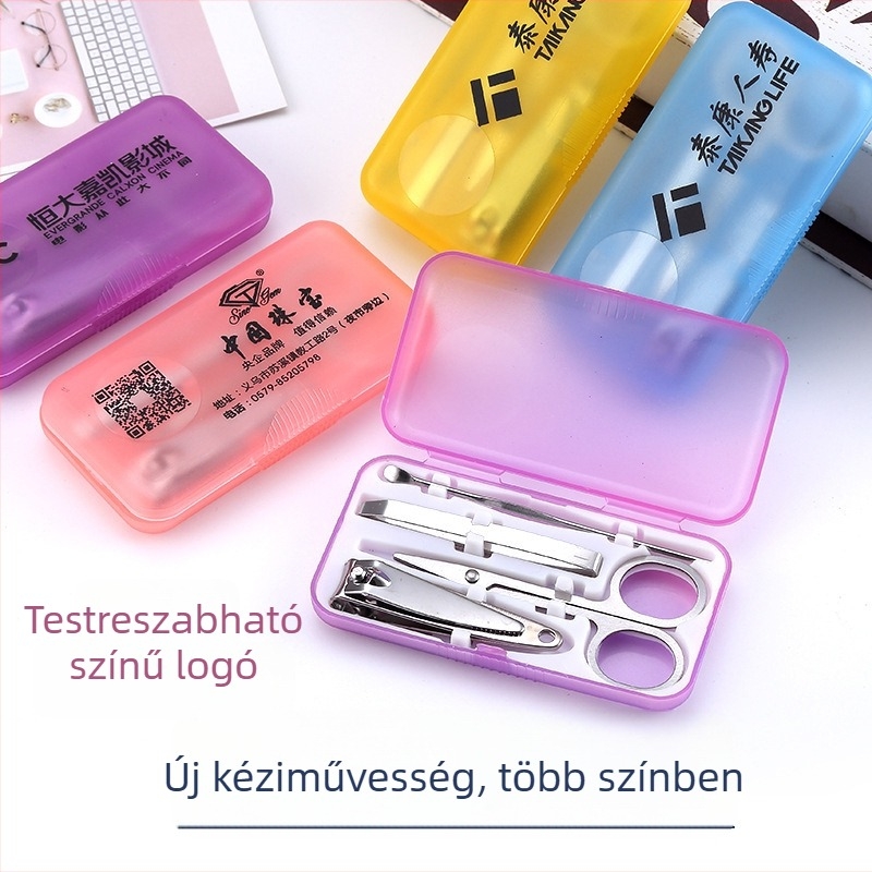 Körömvágó eszközök készlet – rozsdamentes acél, DIY márka, manikűr eszközök