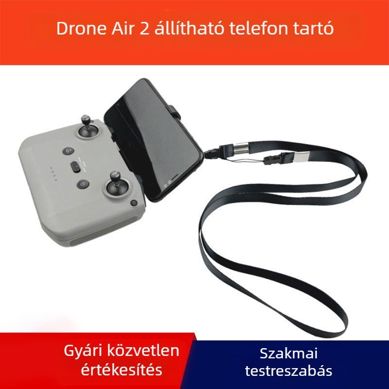 CQT Okostelefon-tartó Mavic Air 2/2S/Mini 2 távirányítóhoz, dönthető, antireflexiós, műanyag, 20 g
