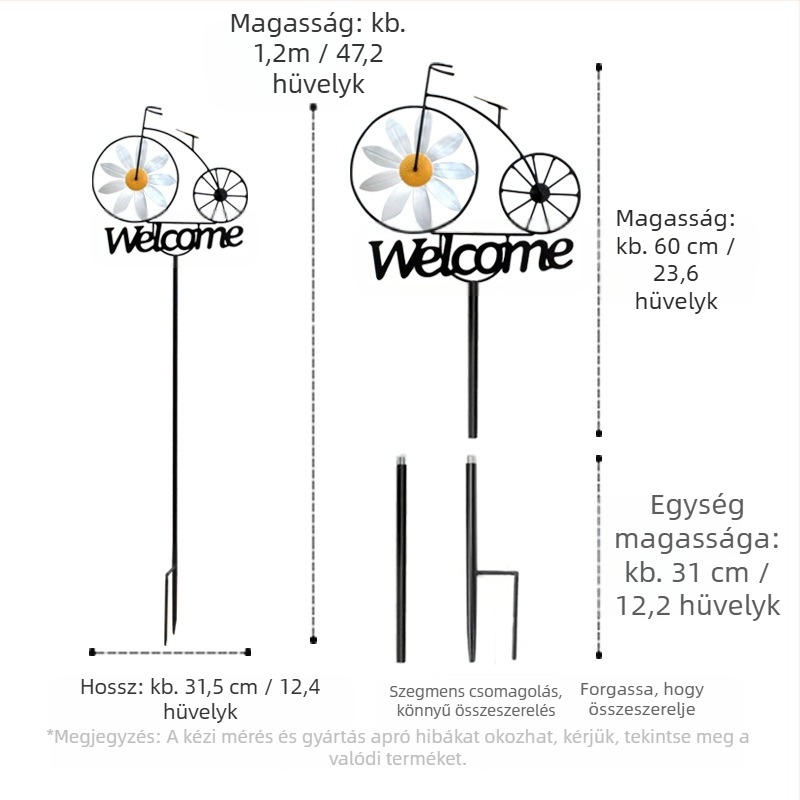 Kerti táj lámpája, rajzfilm-stílusú, gyanta anyagú, dugaszolható kialakítás, nyomtatás és öntés folyamatok