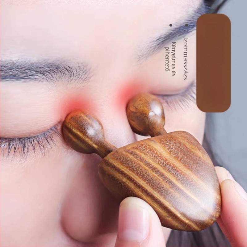 Nose scraper zöld szantálfa és akupunktúra pont masszírozó – 20 g, 500 darabos csomag, nyomtatott logó, testreszabható, egészség masszázs