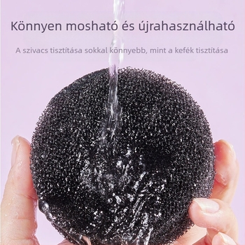 GECOMO sminkecsetek tisztító doboza – gyors tisztítás a maradék porral rendelkező ecsetekhez, száraz tisztítás