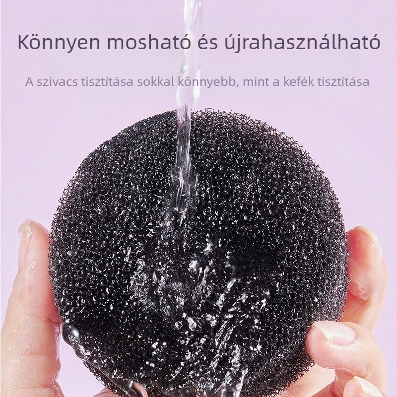 GECOMO sminkecsetek tisztító doboza – gyors tisztítás a maradék porral rendelkező ecsetekhez, száraz tisztítás